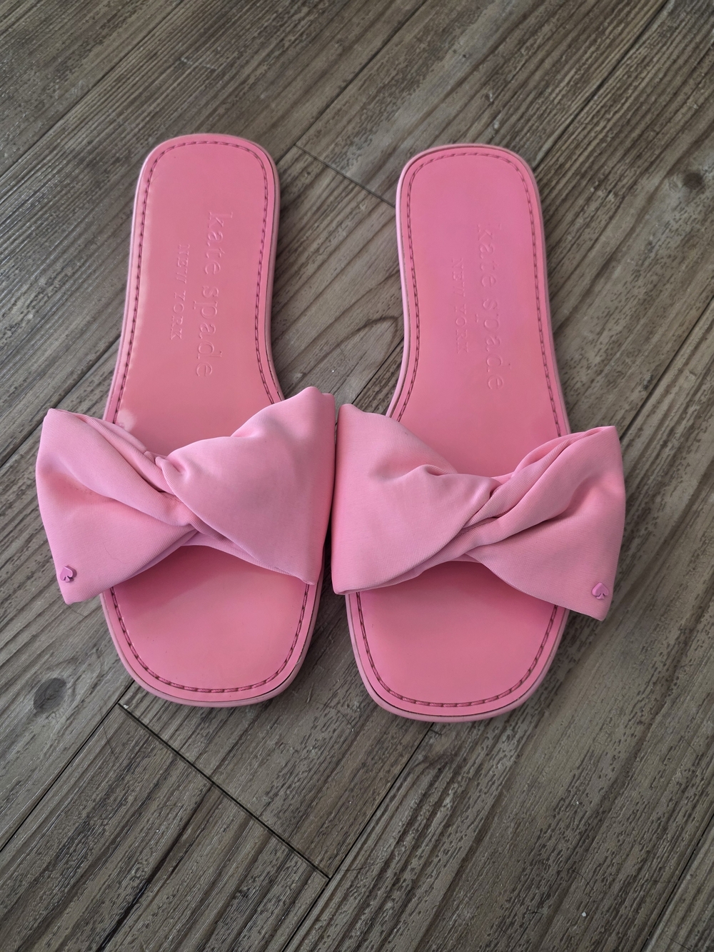 kate spade Twisted Bow Slide Sandals